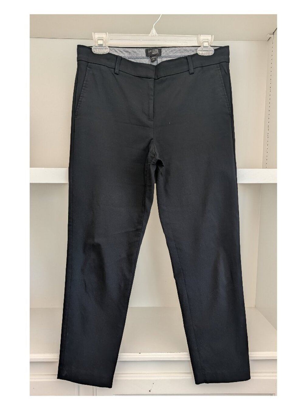 J. Jill Wearever Black Straight Cropped Ankle Pants